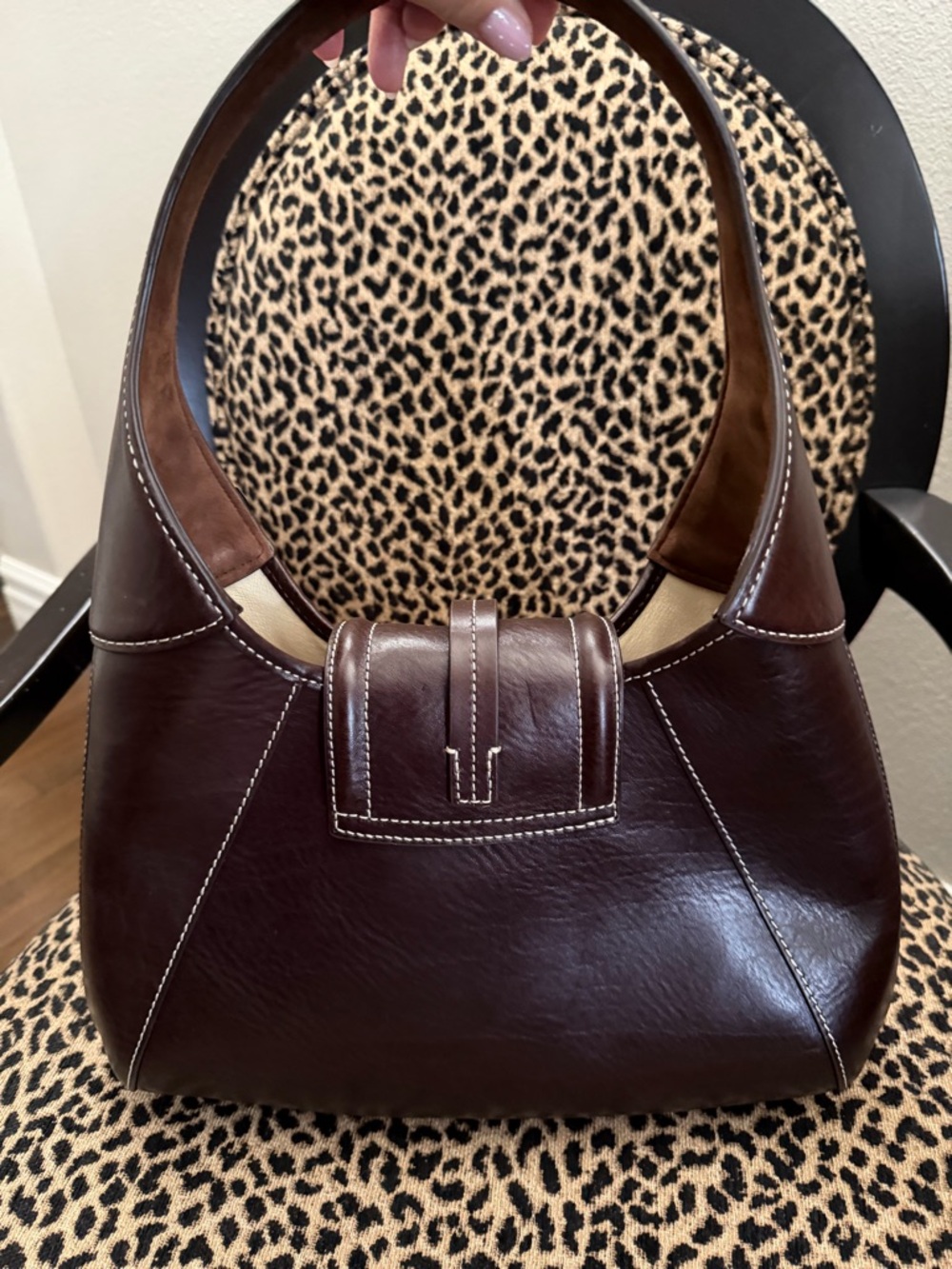 Dooney & Bourke Florentine Toscana Front Stitch Hobo - Picture 3 of 7
